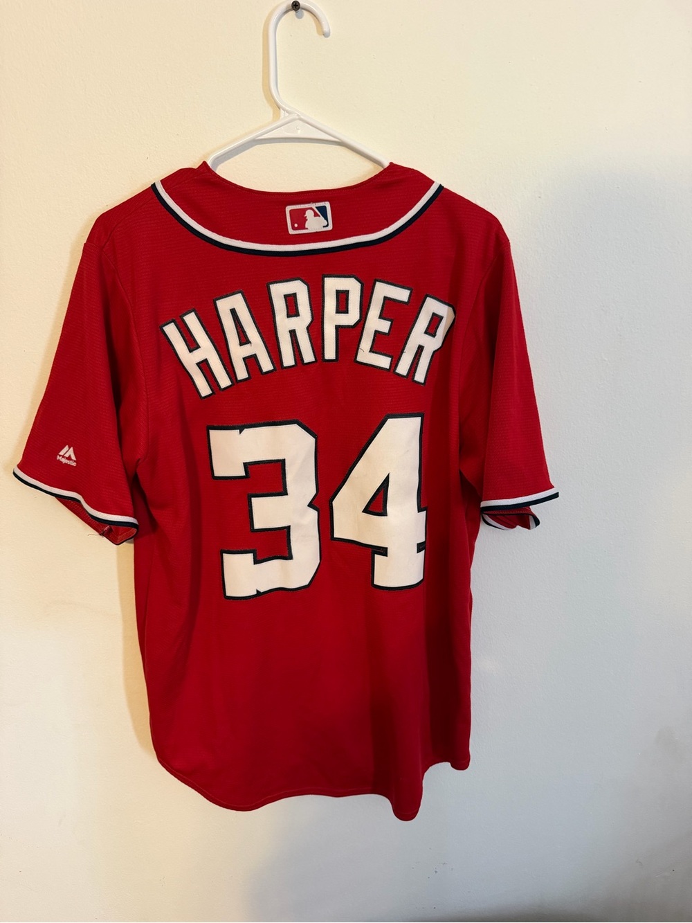 Bryce Harper #34 Washington Nationals Majestic Cool Base Jersey Mens Medium